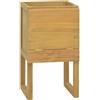 vidaXL Mobile da Bagno 45x45x75 cm in Legno Massello di Teak
