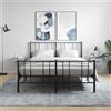 vidaXL Comodini a Muro 2 pz Grigio Cemento 35x35x20 cm
