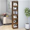 vidaXL Libreria/Divisorio Rovere Fumo 40x30x198 cm