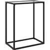 vidaXL Tavolo Consolle Trasparente 60x35x75 cm in Vetro Temperato