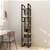 vidaXL Libreria a 5 Ripiani 40x30x175 cm in Legno di Pino