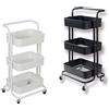 pigepa CARRELLO PORTAFRUTTA PORTA UTENSILI CUCINA E BAGNO 3 RIPIANI 2 COLORI