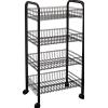 VESTIAMO CASA CARRELLO PORTAFRUTTA PORTA UTENSILI DA CUCINA E BAGNO 4 RIPIANI 3 COLORI FRUTTA