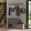 Mobile ingresso scarpiera Holdon colore tortora dark coffee
