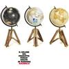MERCURY MAPPAMONDO CON BASE IN OTTONE CON MERIDIANA GIREVOLE ART.18799