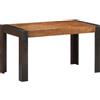 vidaXL Tavolo da Pranzo 140x70x76 cm in Legno Massello di Mango Grezzo