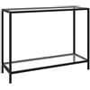 vidaXL Tavolo Consolle Trasparente 100x35x75 cm in Vetro Temperato