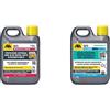FILA Surface Care Solutions MP90 Eco Xtreme, Protettivo per Pietra, Marmo, Quarzo, Granito, Cemento Gres levigato Crea una Protezione Estrema Eco-compatibile che limita l'Assorbimento 1L & Detergente Universale per Pavimenti, 1L