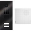 Doorbird D2102V - Videocitofono IP 2 campanelli + campanello in titanio Kit 1