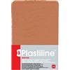 PLASTILINE Plastilina 7355T - Panetto di Plastilina- Pasta modellabile, alta precisione - Modellare, scolpire, plasmare - durezza 3 (media) - 750g - Colore ocra rosso. Prodotto in Francia