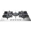 HOTPOINT ARISTON HOTPOINT FTGHL 751 D/IX/HA PIANO COTTURA DA INCASSO 75CM 5 FUOCHI A GAS INOX