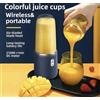 ANDOWL O ROYAL Frullatore Mini Portatile Spremiagrumi 400ml Elettrico Ricarica USB 40W