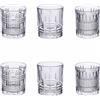 Villa d'Este Home Tivoli Set 6 bicchieri acqua da tavola vetro trasparente New Vintage