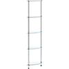 vidaXL Scaffale a 5 Livelli Trasparente 30x30x130cm in Vetro Temperato