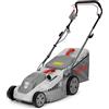 IKRA tosaerba elettrico IERM 1638-1, 1600 W, larghezza di taglio 38 cm | Altezza di taglio su 5 posizioni (30-75mm), manico regolabile in altezza, sacco 42l, kit mulching, lama in metallo temprato