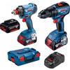 Bosch KIT BOSCH GDX180-li + GSR18v-50 con 3 batterie 5ah + caricabatteria