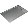 Ideal Standard - Ultra Flat S i.life, Piatto doccia rettangolare 120x90 in resina, Piletta di scarico lato corto, Finitura opaca effetto pietra, Grigio cemento
