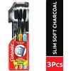 Colgate Spazzolino Colgate Slim Soft Charcoal Confezione da 3 spazzolini da denti - C...