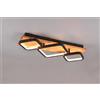 Mondoluce Plafoniera moderna a led legno naturale TR518
