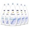 Dove Docciaschiuma Talco, Formula con Idratante Dermo-Naturale, con 1/4 di Crema Idratante, Dermatologicamente Testato, Bagnoschiuma Uomo e Donna, 100% Bottiglia Riciclata* 6 Pezzi x 750 ml