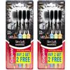 Colgate 2 spazzolini Colgate Slim Soft Charcoal confezione da 4 spazzolini assortiti ...