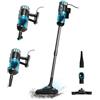 Cecotec Scopa elettrica filo CONGA PopStar 600 Vital Black e Blue 05672 600W