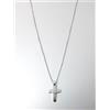 Elli's Nardelli Collana Donna Elli's Nardelli EL106804 In Oro Bianco Con Croce Con Diamante 0,04