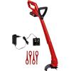 Einhell GC-CT 18/24 Li P Tagliabordi A Batteria Power X-Change, Rosso Nero