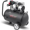 VEVOR Compressore d'Aria, Serbatoio in Acciaio 30 L Compressore d'Aria Senza Olio, Compressore Portatile Ultra Silenzioso da 80 dB per Riparazioni Auto, Gonfiaggio Pneumatici, Verniciatura a Spruzzo
