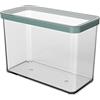 Rotho Loft - Barattolo rettangolare da 2,1 l, con coperchio e guarnizione, in plastica alimentare (PP), senza BPA, 2,1 l, 20,0 x 10,0 x 14,2 cm
