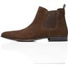 find. FIND Suede Smart - Stivali Chelsea Uomo, Marrone (Brown Brown), 45 EU