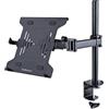 StarTech.com Braccio per Notebook da Scrivania - Supporto per Monitor e Laptop - Display fino a 34 (8kg) e Laptop (4.5kg) - Braccio Regolabile con Ripiano compatibile VESA (A-LAPTOP-DESK-MOUNT)