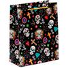 Puckator Sacchetto Regalo - Teschio Messicano - Day of the Dead - Grande 33cm, L - Uomo, Donna, Ragazzi, bigliettino incluso sulla busta