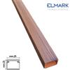 ELMARK CANALINA ELETTRICA COPRIFILI COLORATA NOCE SCURO EFFETTO LEGNO mm.25X16 CF.20 MT