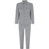 Alessandro Gilles - Abito grigio overshirt in lana sfoderato con pantalone con d