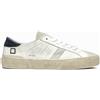 D.A.T.E. Sneakers HILL Low Uomo con Tomaia Pelle Used Colore Bianco