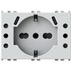 4box - Presa multipla da incasso USB P503 compatibile Vimar Plana, con 4 prese elettriche e 2 porte USB-C 3.0 per ricarica rapida. Installabile in scatola 503. Colore Bianco