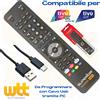 Superior TELECOMANDO UNIVERSALE TIVUSAT PROGRAMMABILE 4in1 CON CAVETTO A CORREDO