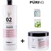Puring Maxima Puring 02 Smoothing Discipline (Shampoo 1000ml + Maschera 500ml) con Cheratina