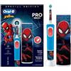 Oral-B Vitality Pro Kids Spiderman Bambino Spazzolino rotante-oscillante Blu, Ro
