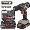 KOMBO TRAPANO AVVITATORE A BATTERIA 20V 1,5AH KIT 127 ACCESSORI PER FAI DA TE KOMBO
