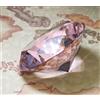 Ornamento a Forma Diamante Gigante Rosa Diam. cm 12 Uso Fermacarte, Decorazioni
