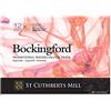 BOCKINGFORD ST Cuthberts blocco carta per acquerello,collato lato lungo A3,12 fogli, bianco, grana satinata, 300gm