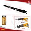 Ingco Lame per seghetto a gattuccio Ricambio Sega Legno e Plastica Set 2 pezzi Ingco