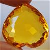 kinggemhub Grande incredibile gemma sciolta taglio sfaccettato cuore citrino giallo 80 c...