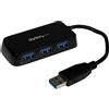 StarTech.com Hub Mini USB 3.0 SuperSpeed a 4 porte portatile - Nero ST4300MINU3B