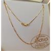 Savagioielli Collana Girocollo Veneziana 45 cm in Oro Giallo 18 Kt con Gancio di Sicurezza