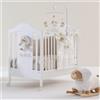 NANAN Lettino Culla Neonato con Ruote in Legno Bianco - Tato Baby NANAN