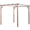 VERDELOOK GAZEBO PERGOLA VERANDA LEGNO TETTOIA GIARDINO 3x3mt NO COPERTURA VERDELOOK