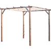 VERDELOOK GAZEBO PERGOLA VERANDA LEGNO TETTOIA GIARDINO 3x3mt NO COPERTURA VERDELOOK